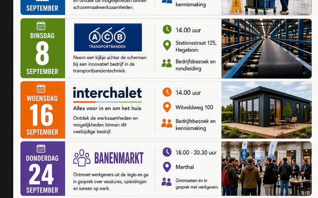 Ontdek kansen, ontmoet werkgevers en zet een stap richting werk!